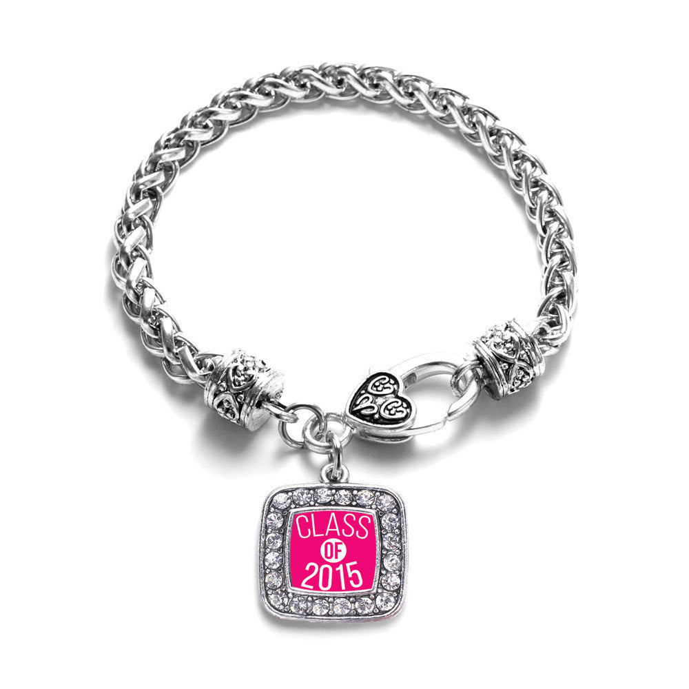 Hot Pink Class of 2015 Square Charm