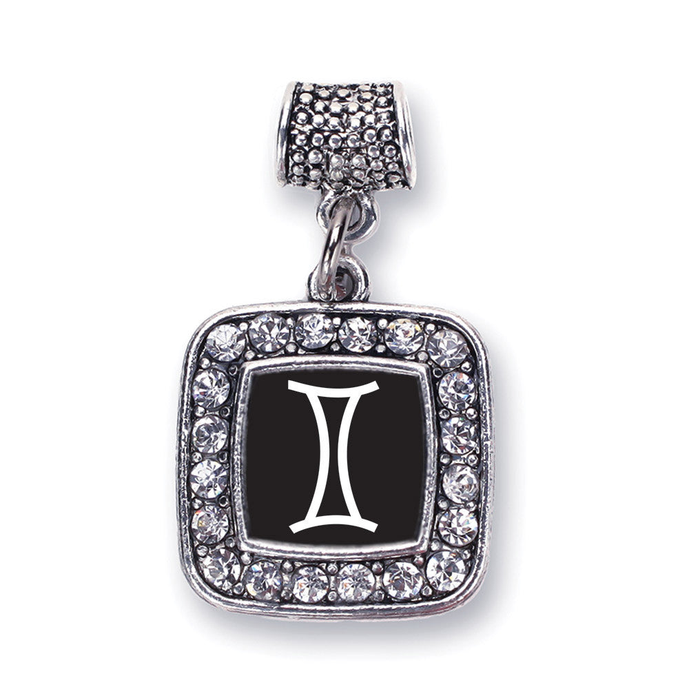 Gemini Zodiac Square Charm