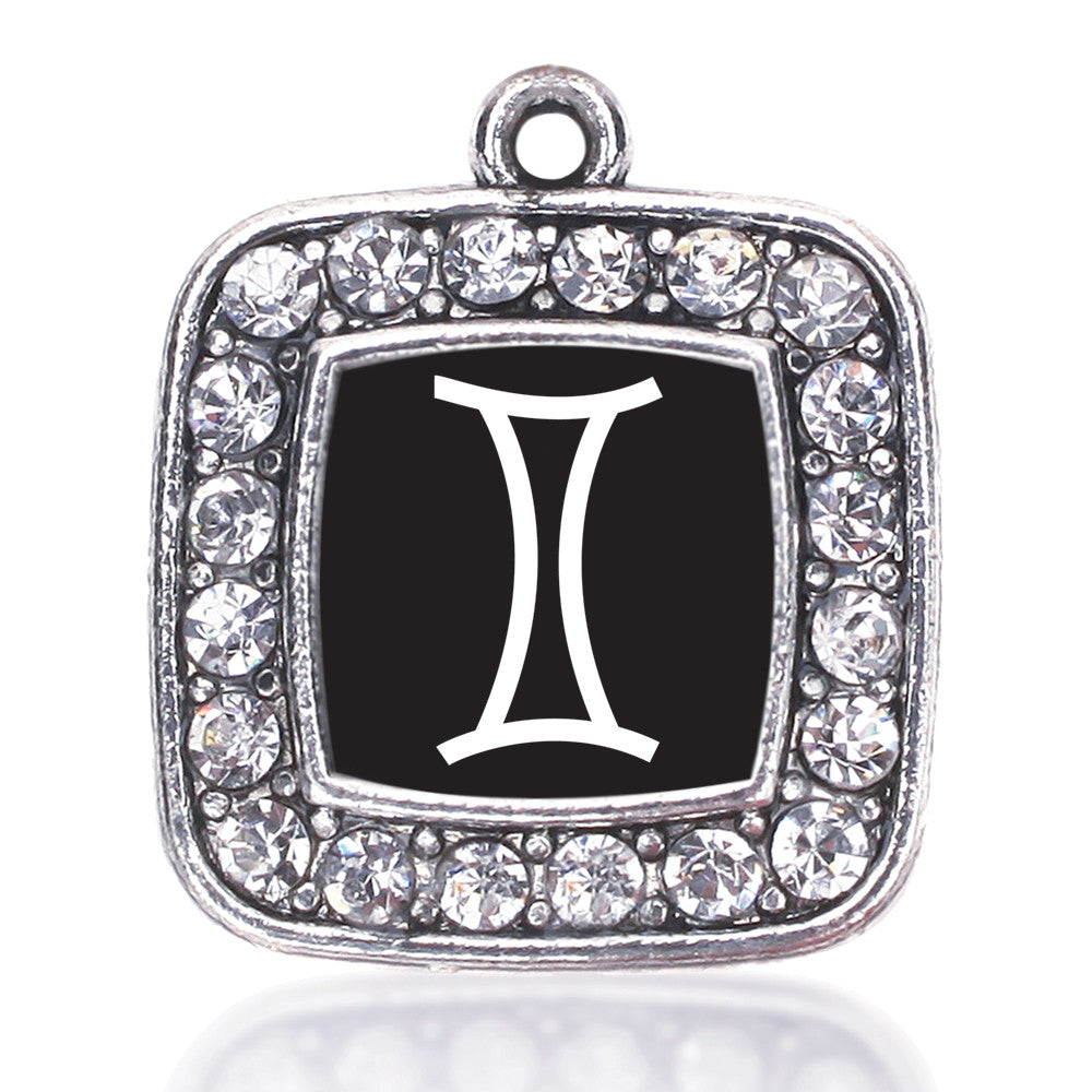Gemini Zodiac Square Charm