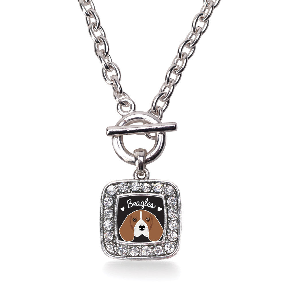 Beagle Lover Square Charm