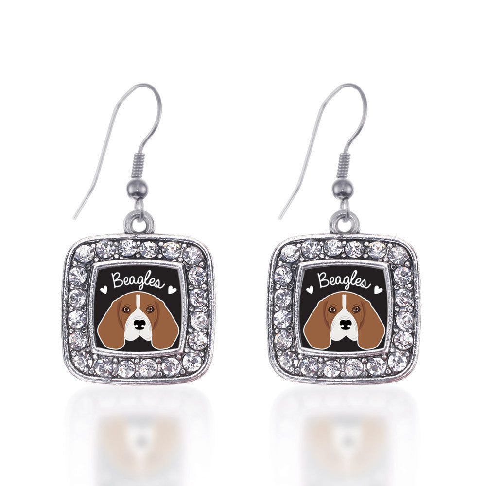 Beagle Lover Square Charm