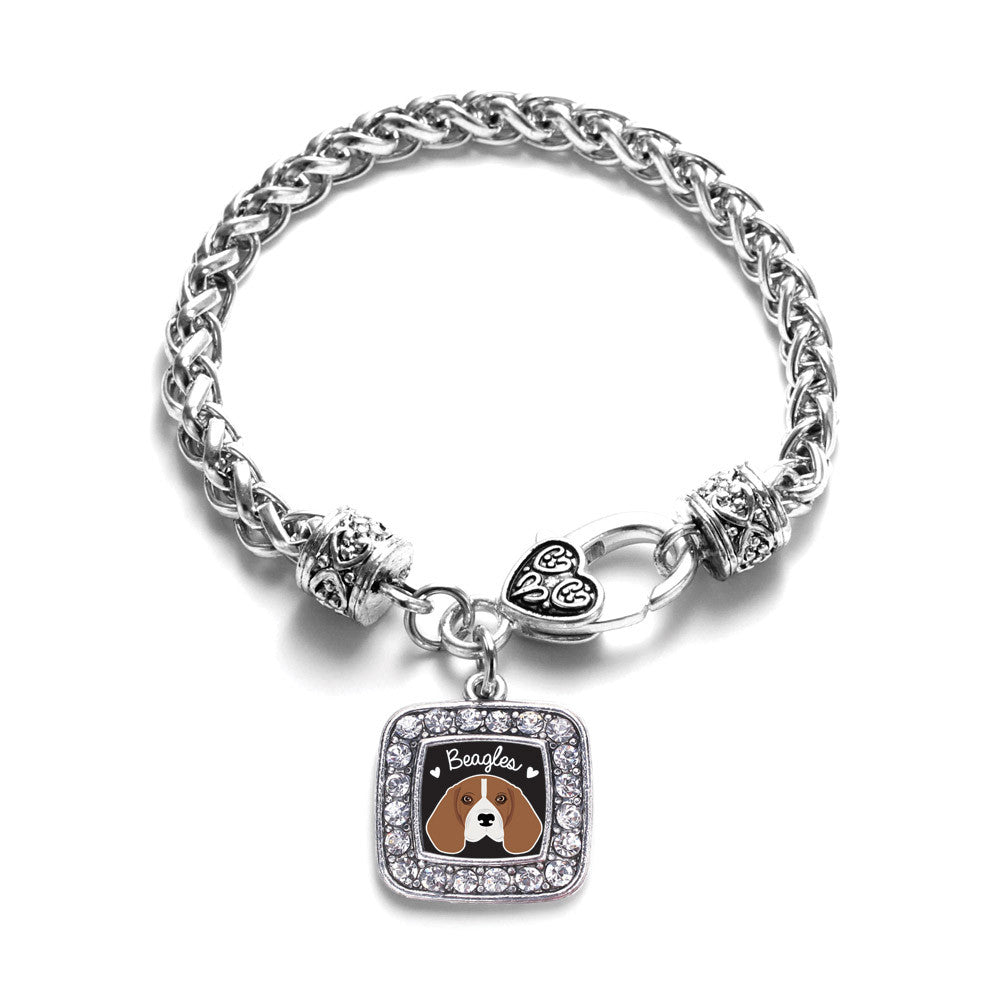 Beagle Lover Square Charm