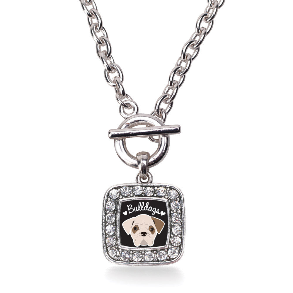 Bulldog Lover Square Charm