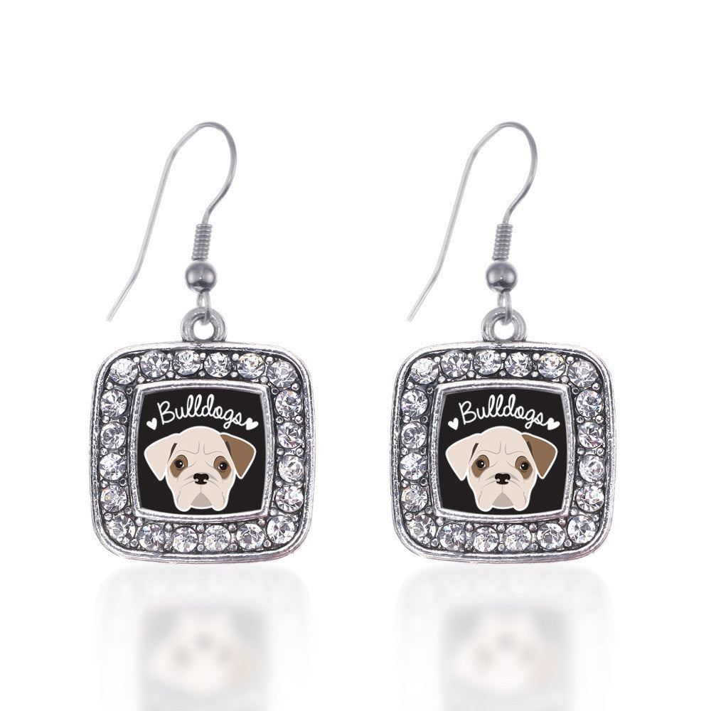Bulldog Lover Square Charm