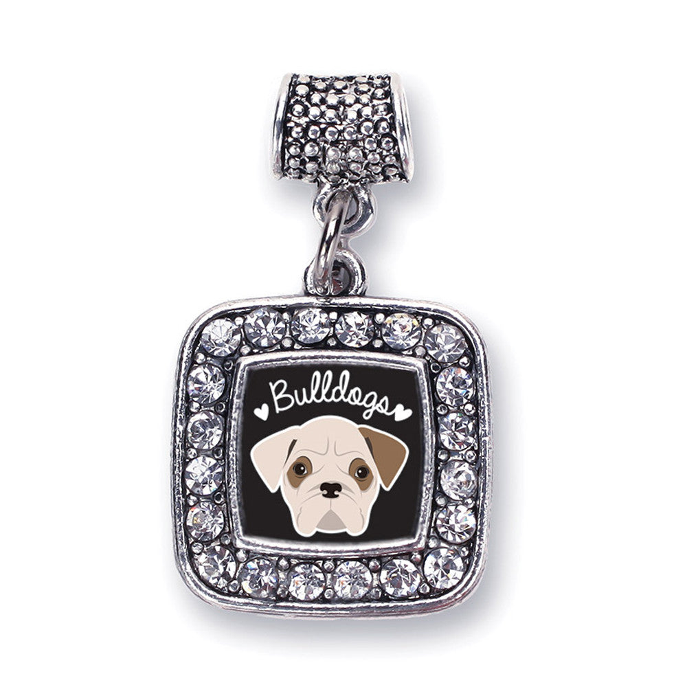 Bulldog Lover Square Charm