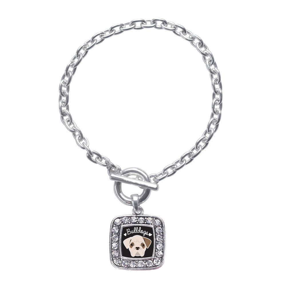 Bulldog Lover Square Charm