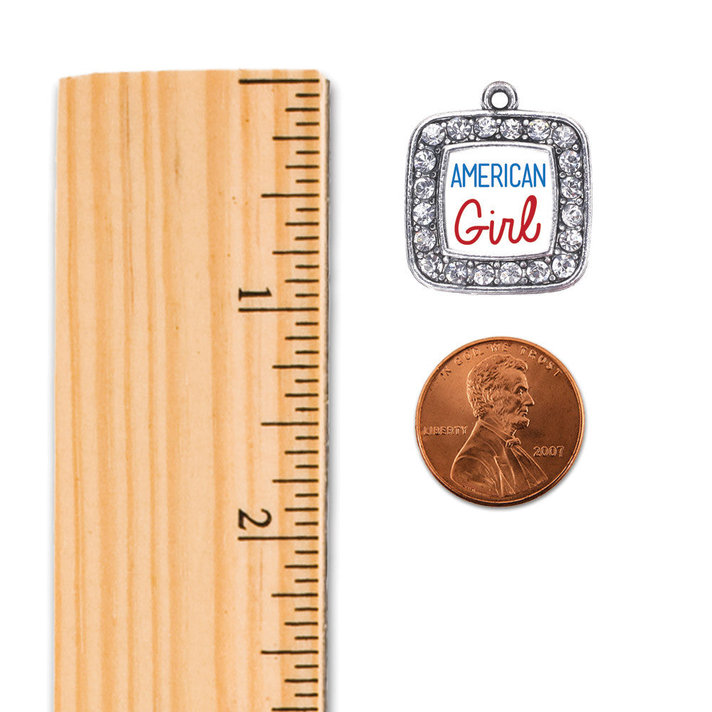 American Girl Square Charm