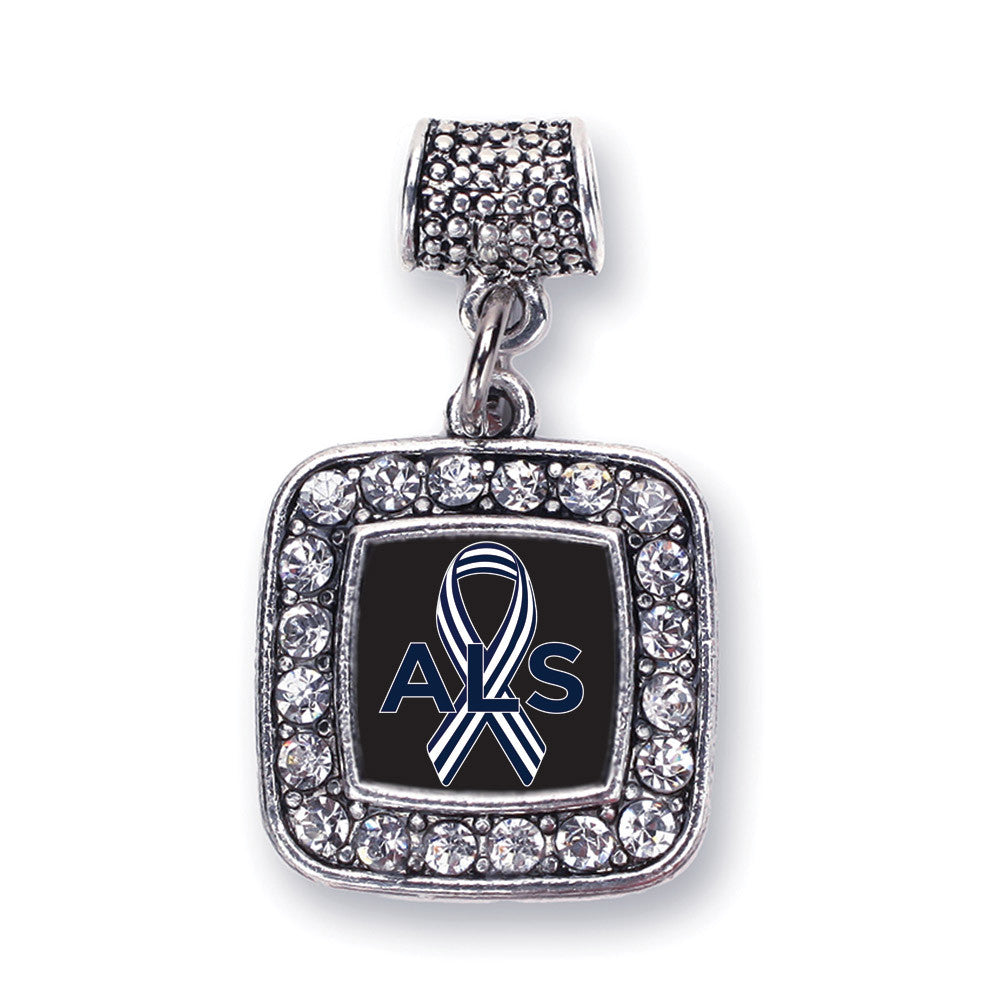 ALS Awareness Square Charm