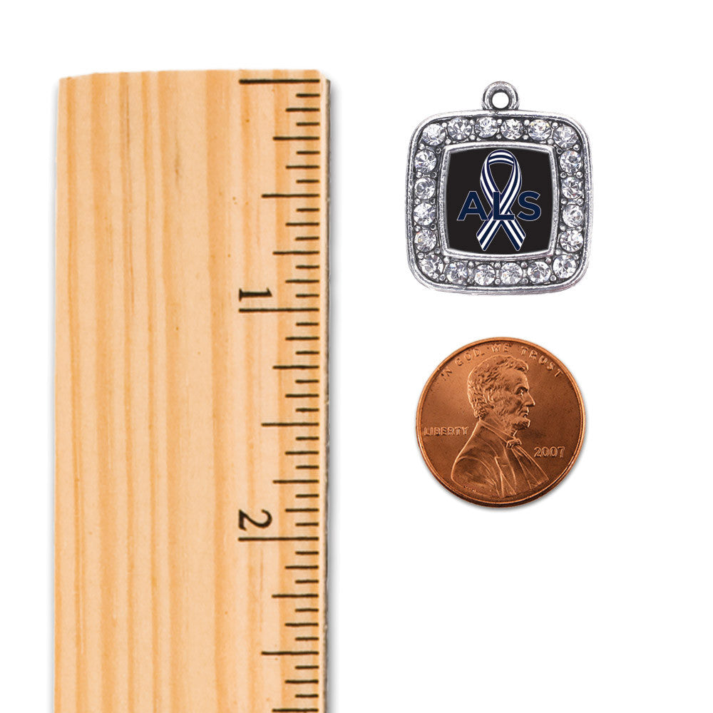 ALS Awareness Square Charm