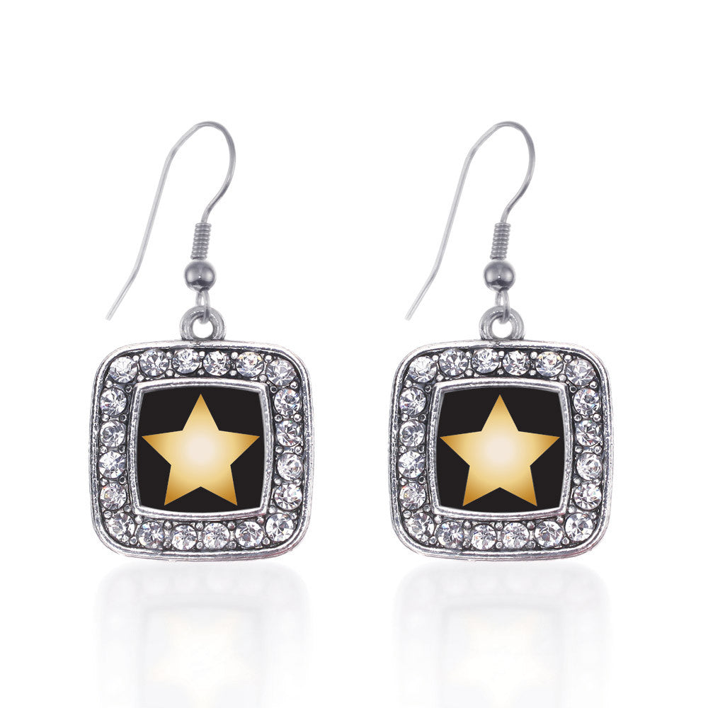 Golden Star Square Charm