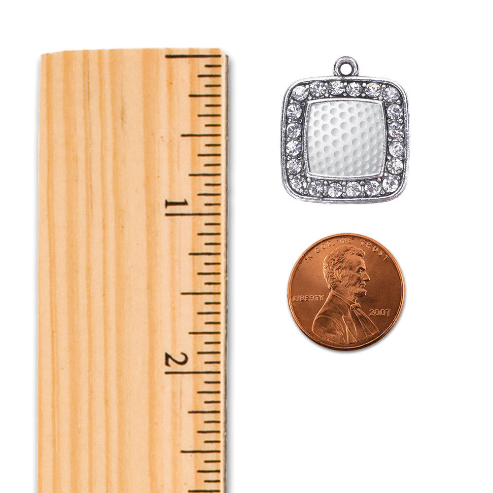 Golf Lovers Square Charm