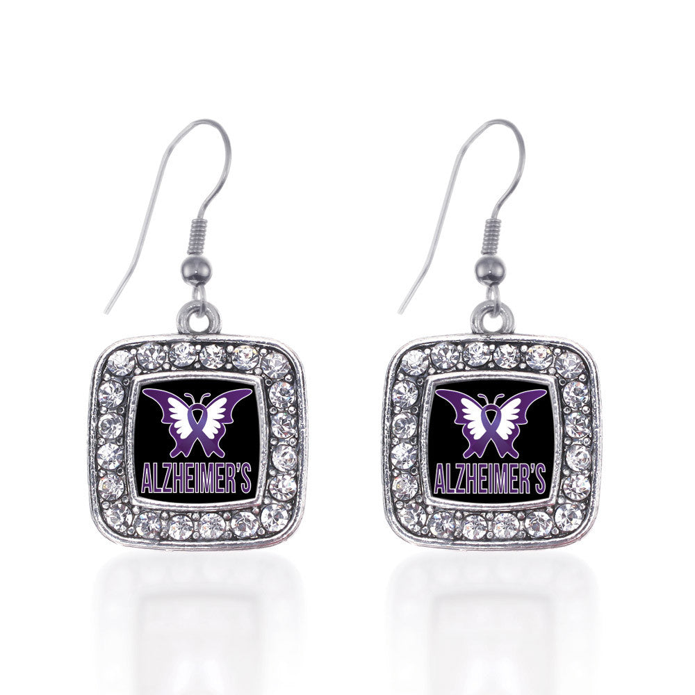 Alzheimers Awareness Square Charm