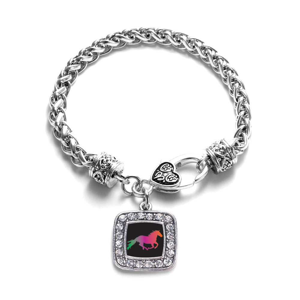 Horse Lovers Square Charm