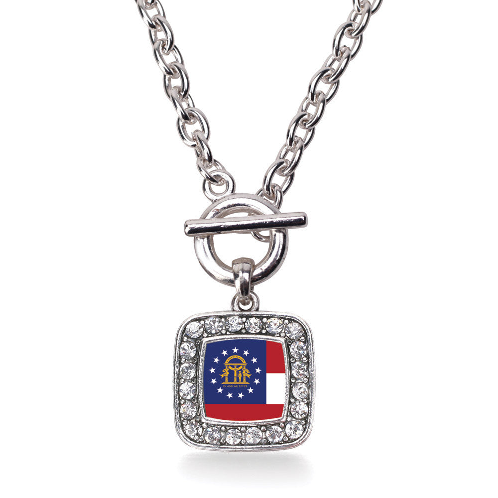 Georgia Flag Square Charm