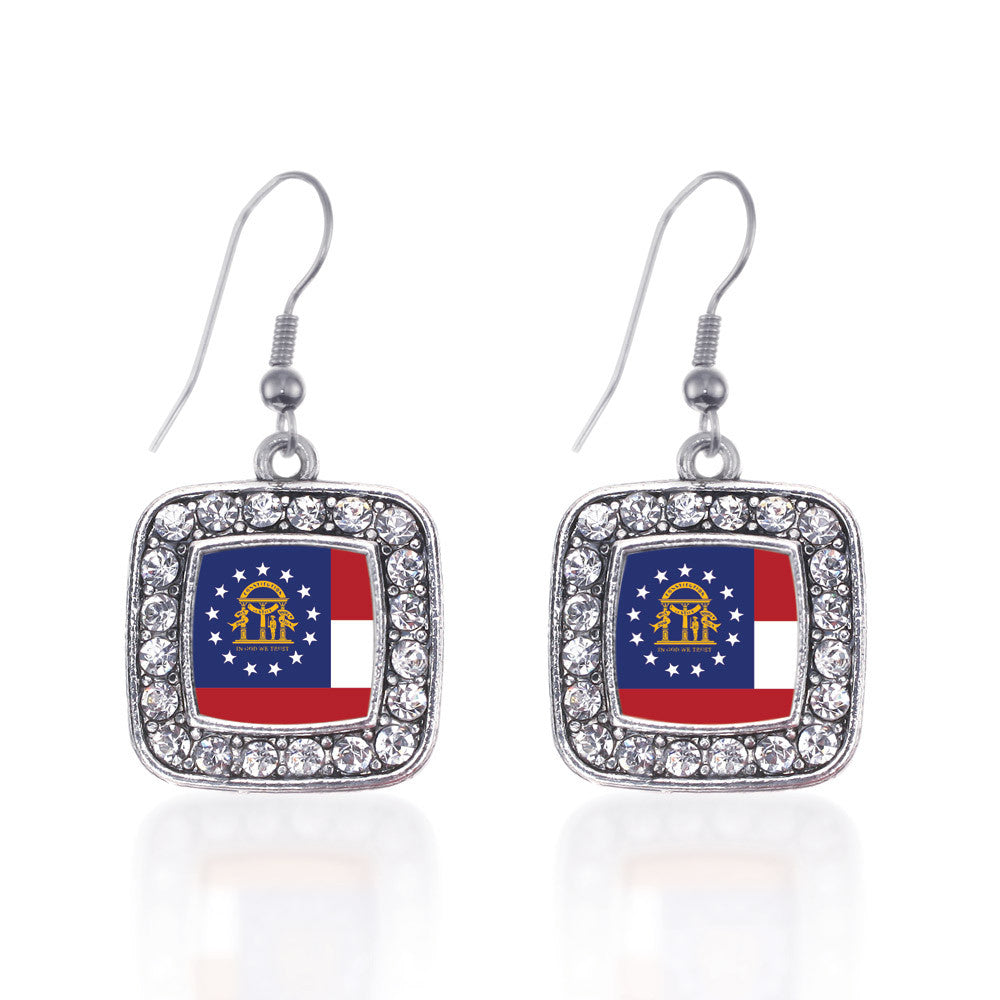 Georgia Flag Square Charm