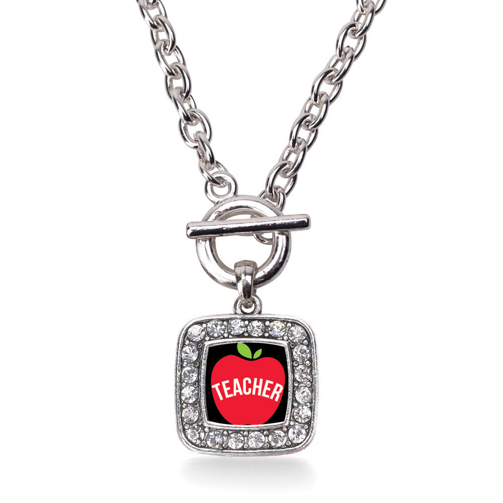Apples Are For Teachers Square Charm