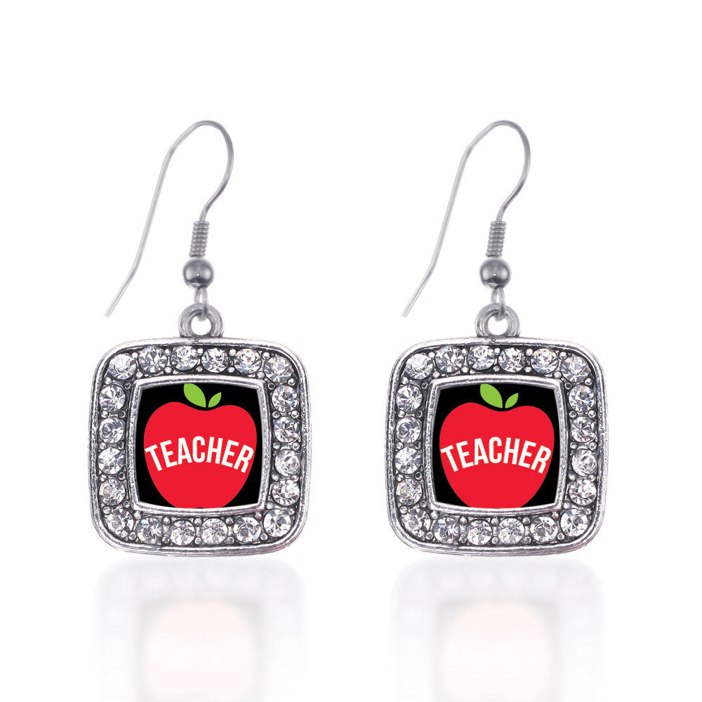 Apples Are For Teachers Square Charm