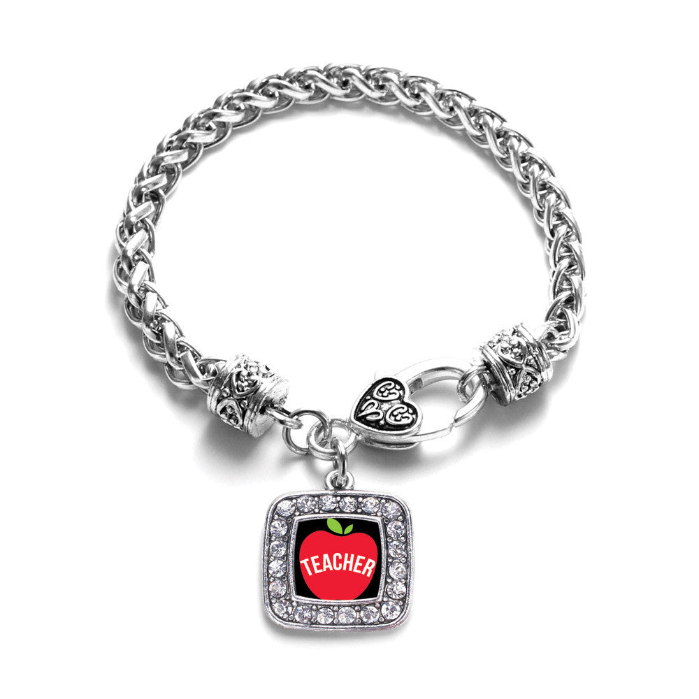 Apples Are For Teachers Square Charm