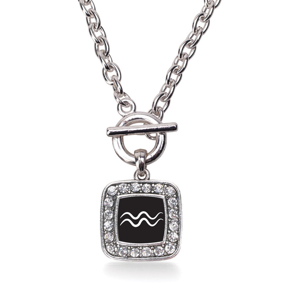 Aquarius Zodiac Square Charm