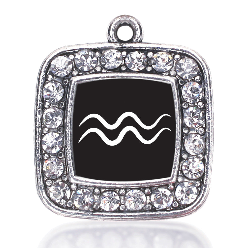 Aquarius Zodiac Square Charm
