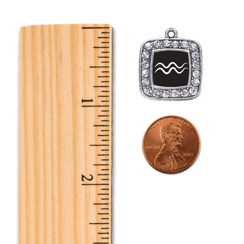 Aquarius Zodiac Square Charm