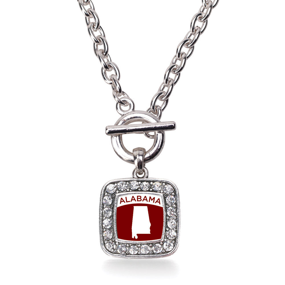 Alabama Outline Square Charm