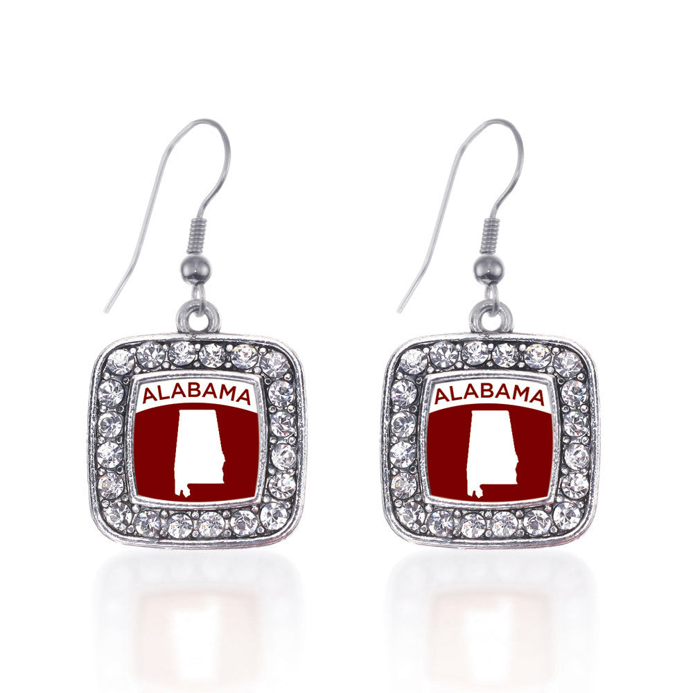 Alabama Outline Square Charm