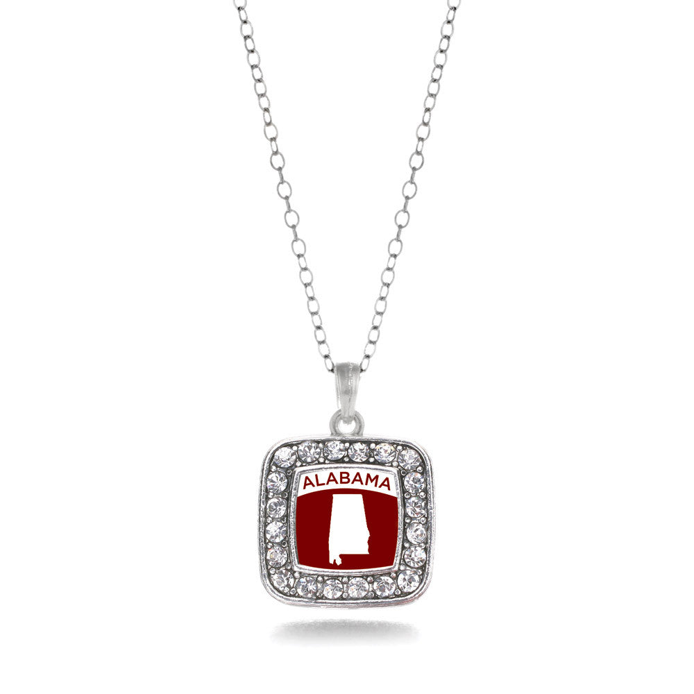 Alabama Outline Square Charm