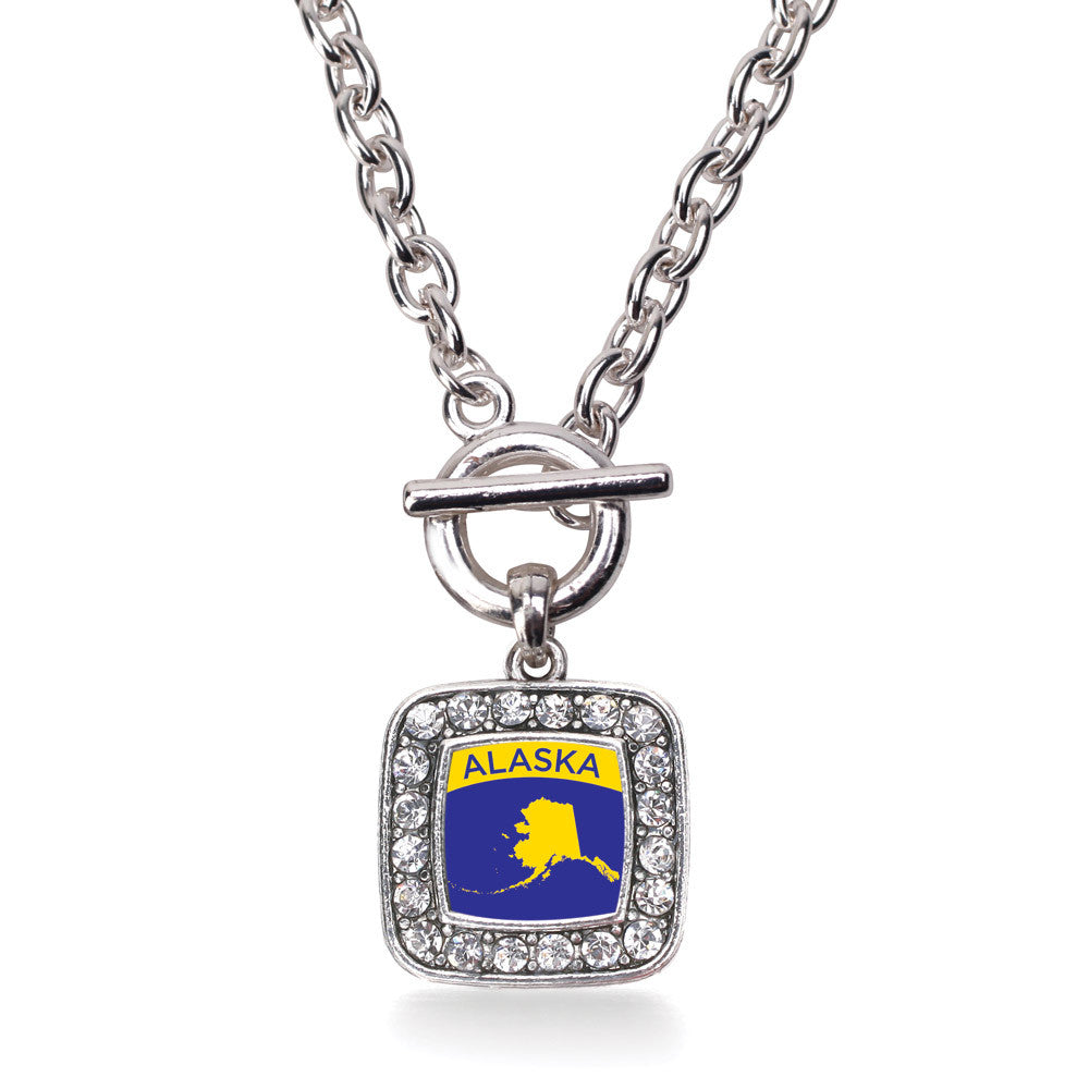 Alaska Outline Square Charm