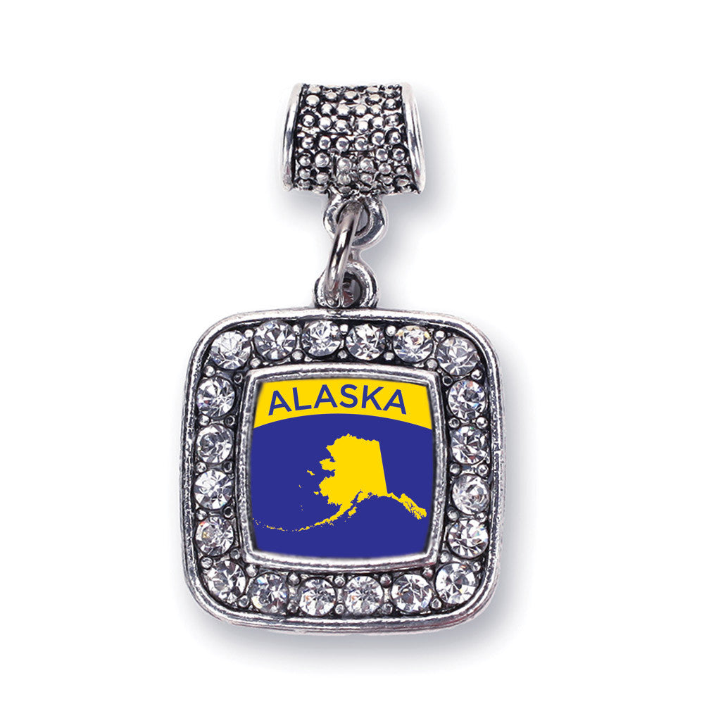 Alaska Outline Square Charm