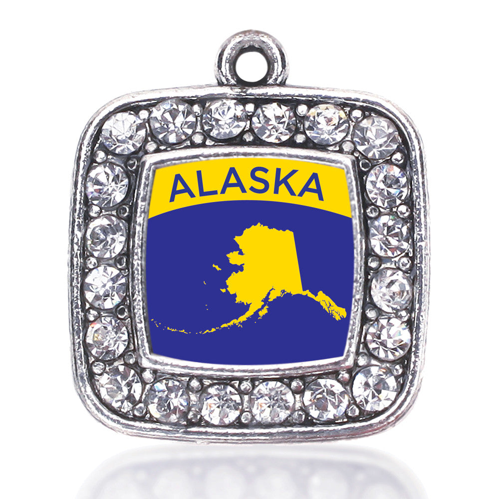 Alaska Outline Square Charm