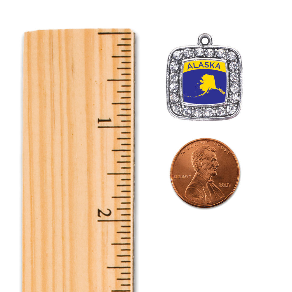 Alaska Outline Square Charm