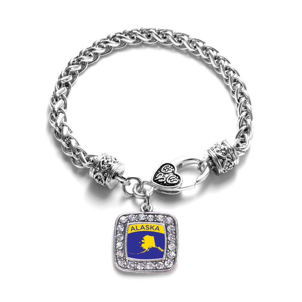 Alaska Outline Square Charm