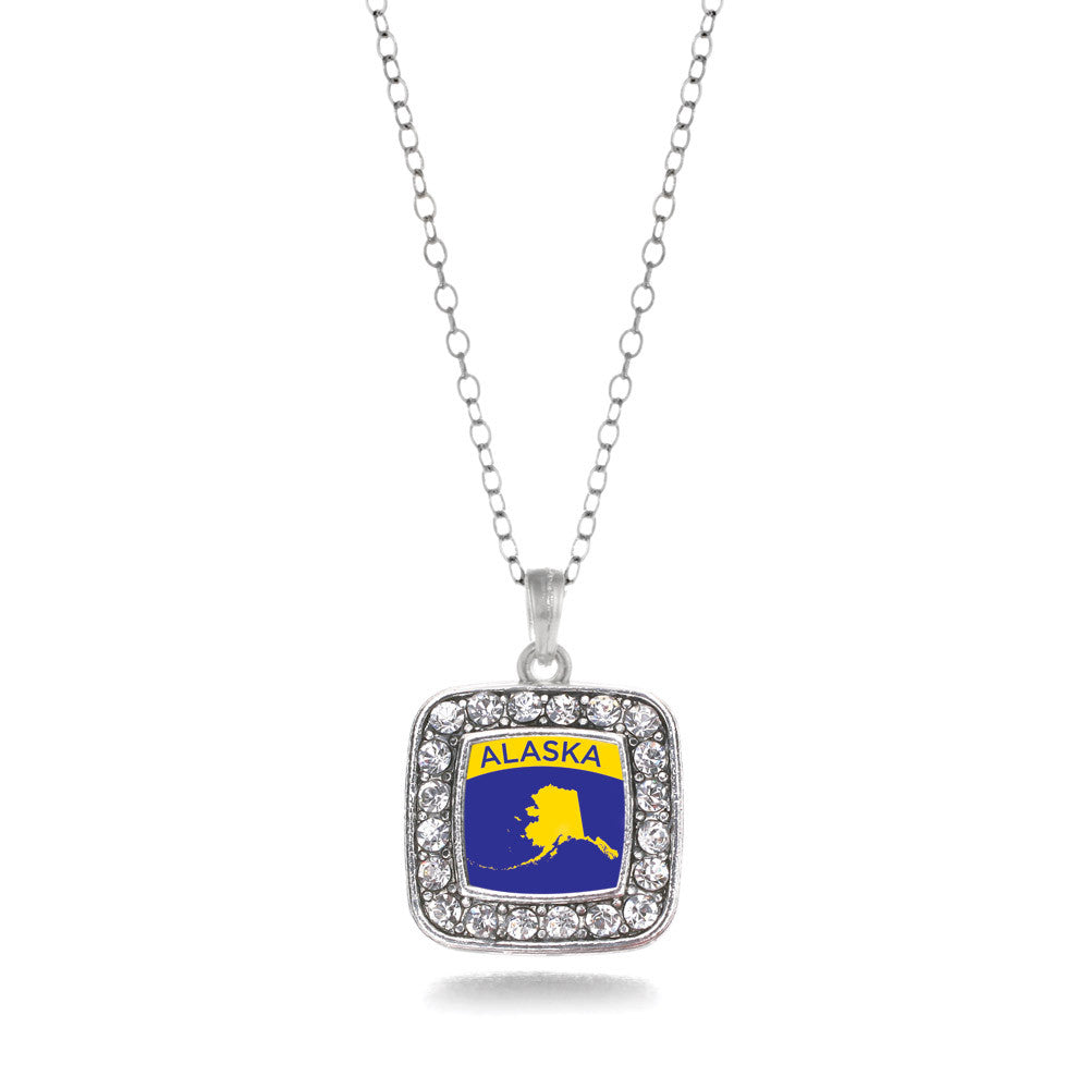 Alaska Outline Square Charm