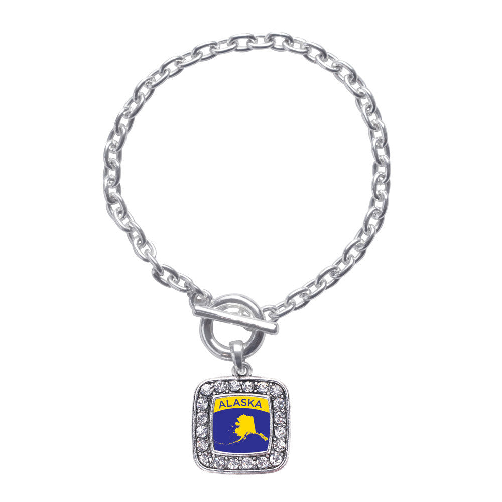 Alaska Outline Square Charm