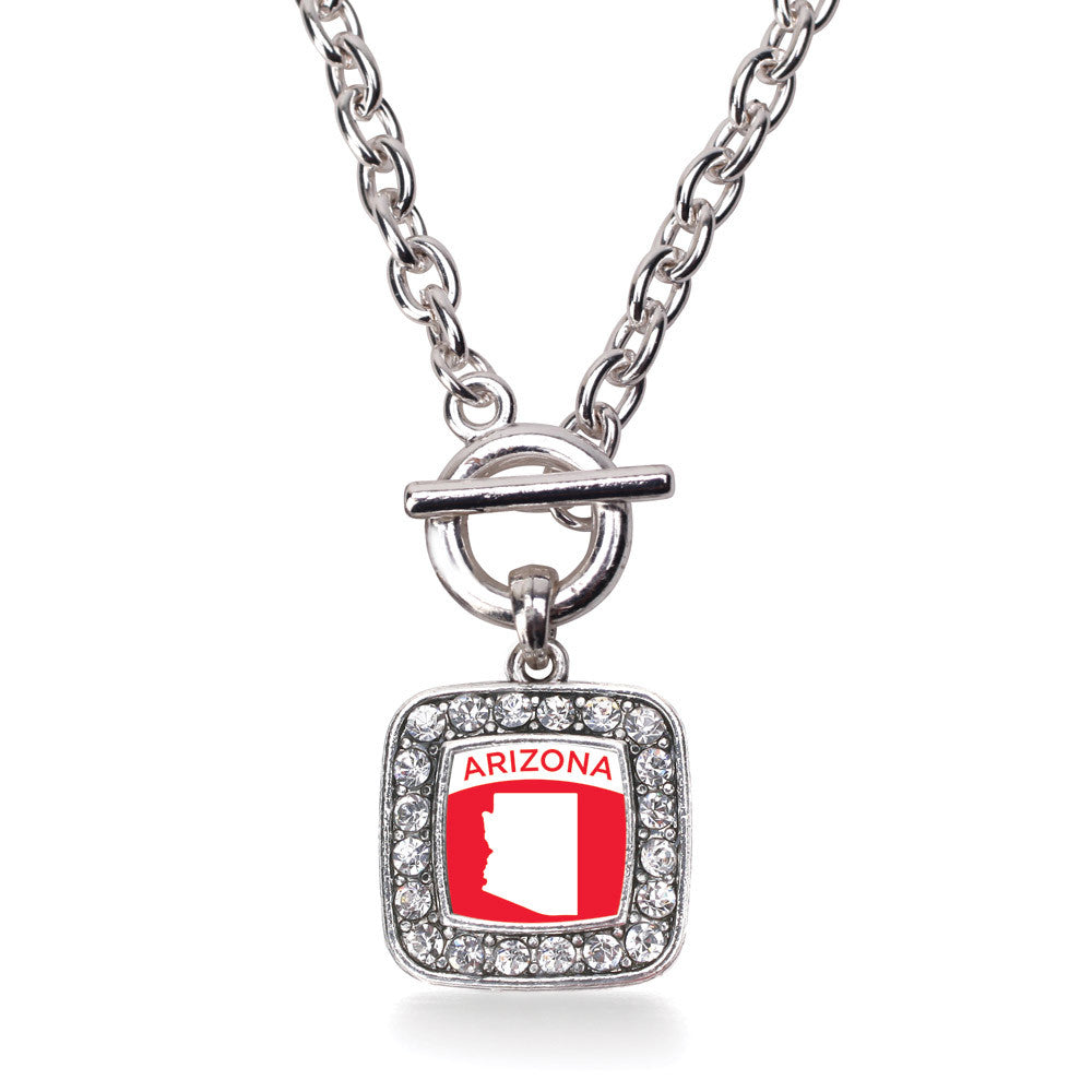 Arizona Outline Square Charm