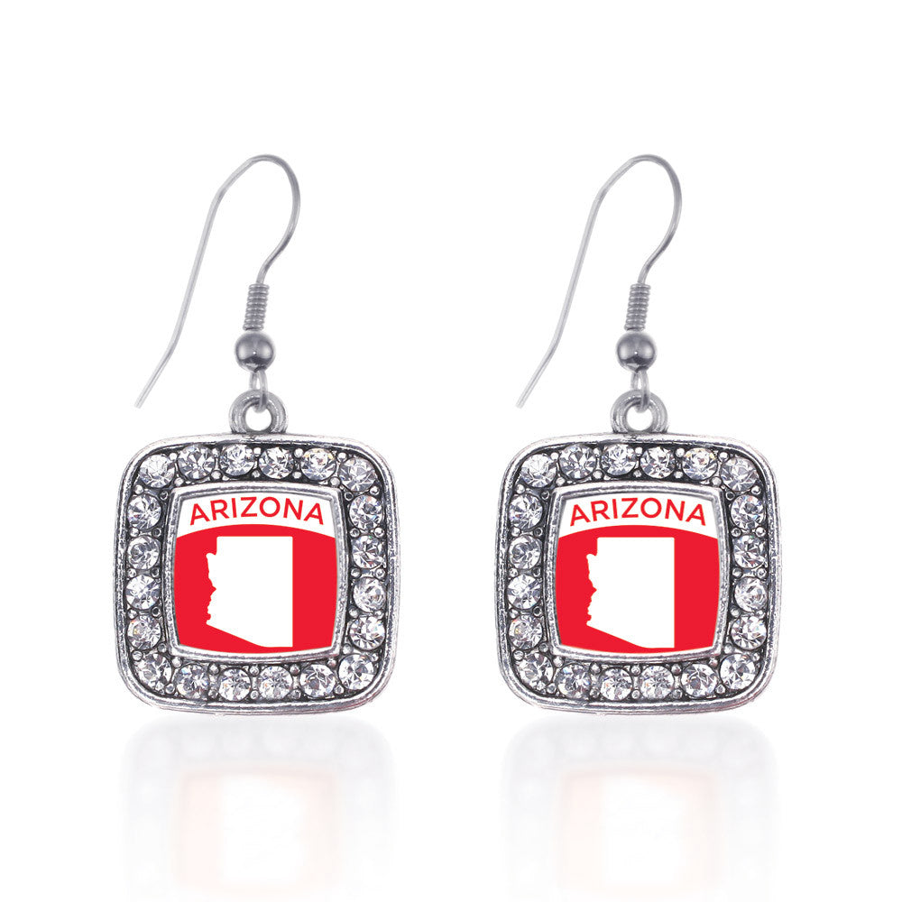 Arizona Outline Square Charm