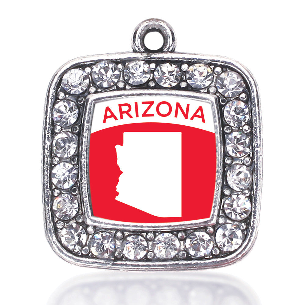 Arizona Outline Square Charm