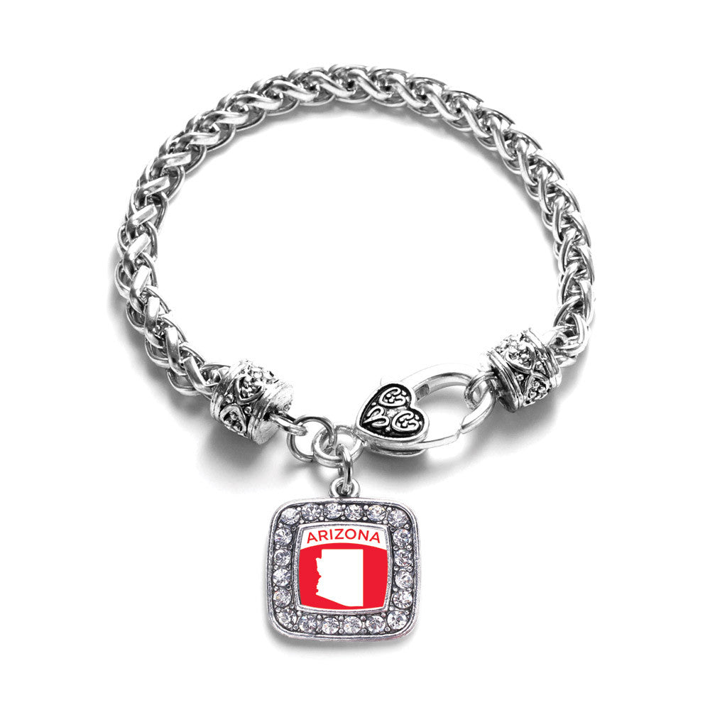 Arizona Outline Square Charm
