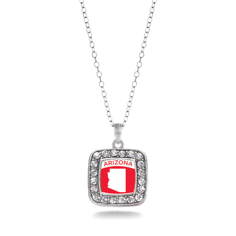 Arizona Outline Square Charm