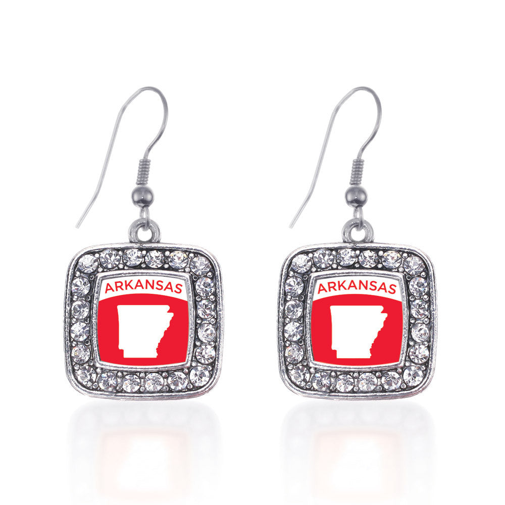 Arkansas Outline Square Charm