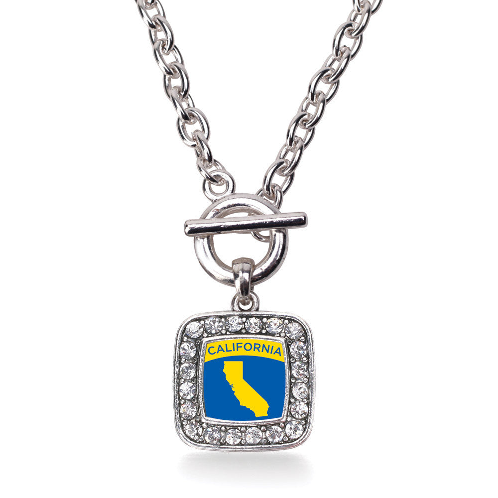 California Outline Square Charm