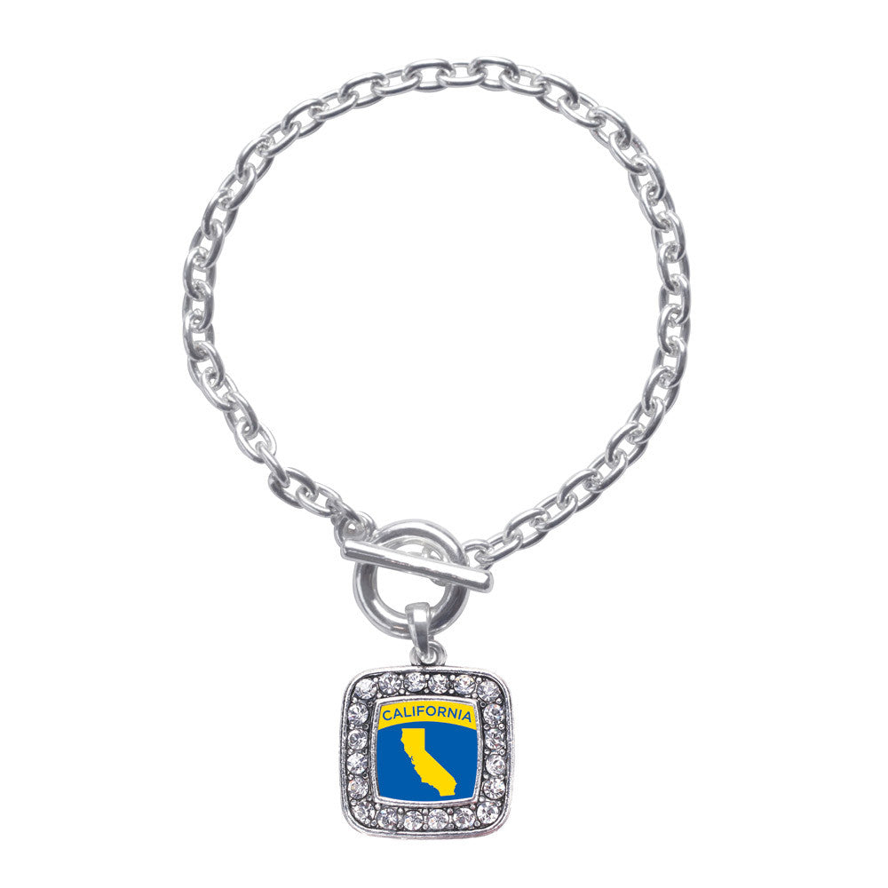 California Outline Square Charm