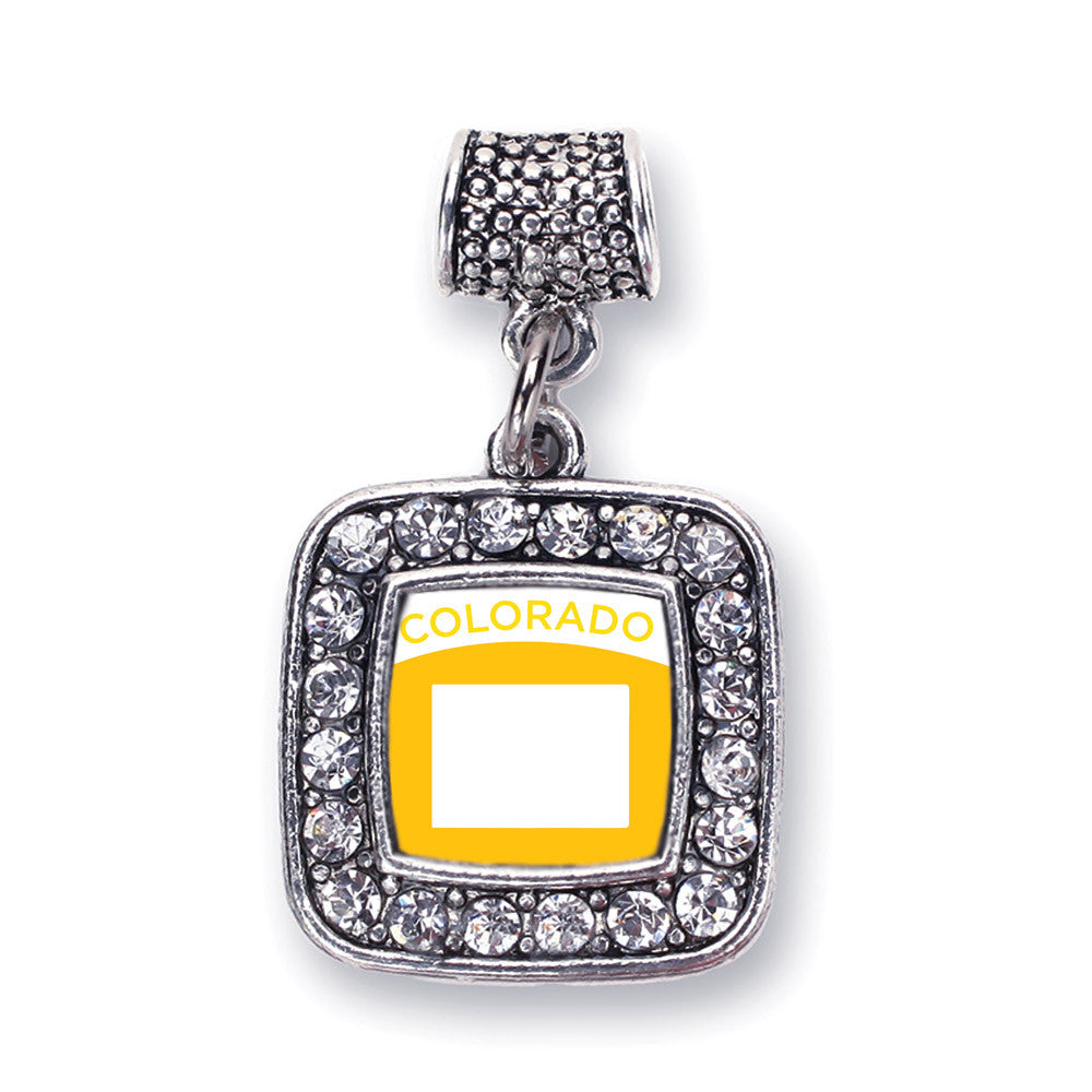 Colorado Outline Square Charm
