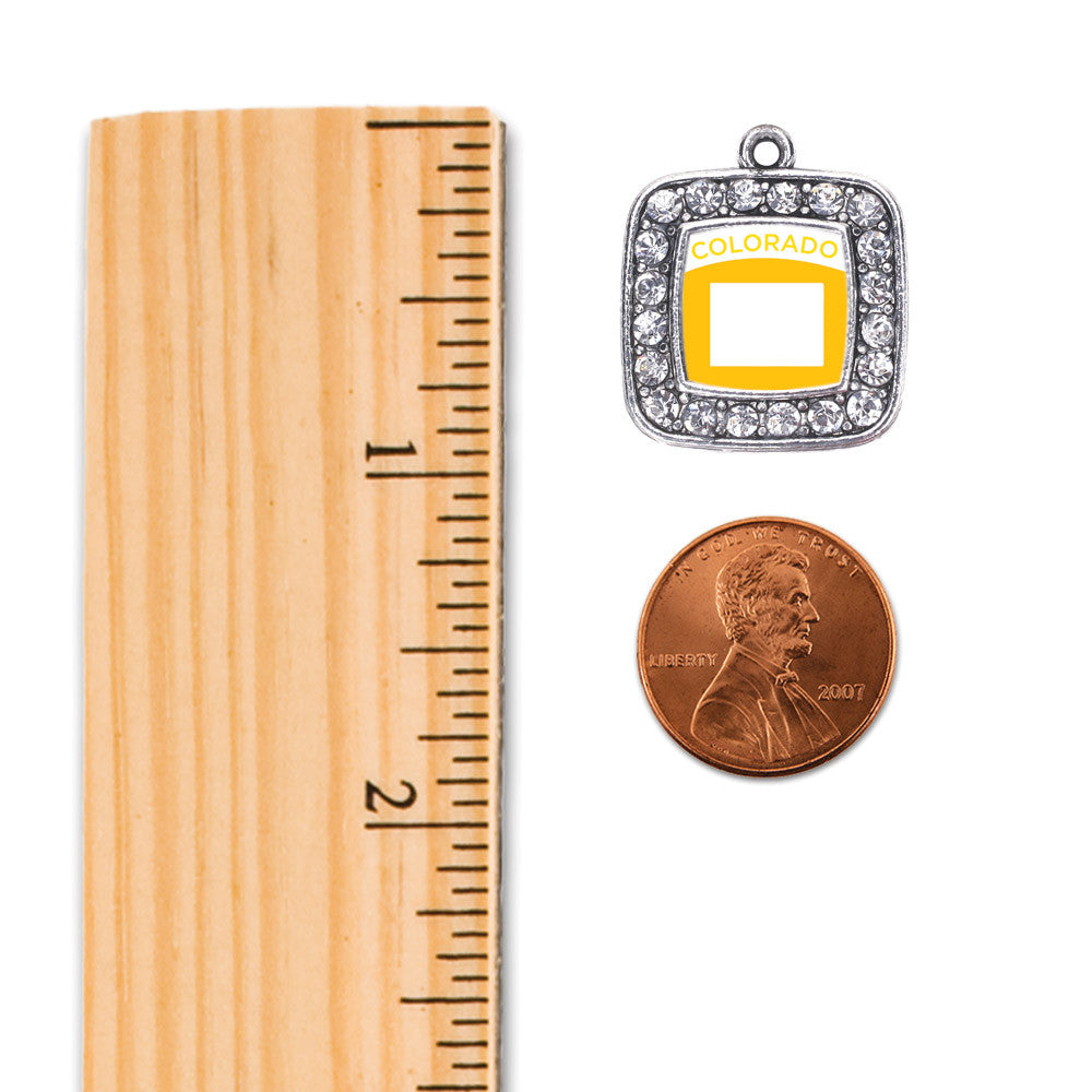 Colorado Outline Square Charm