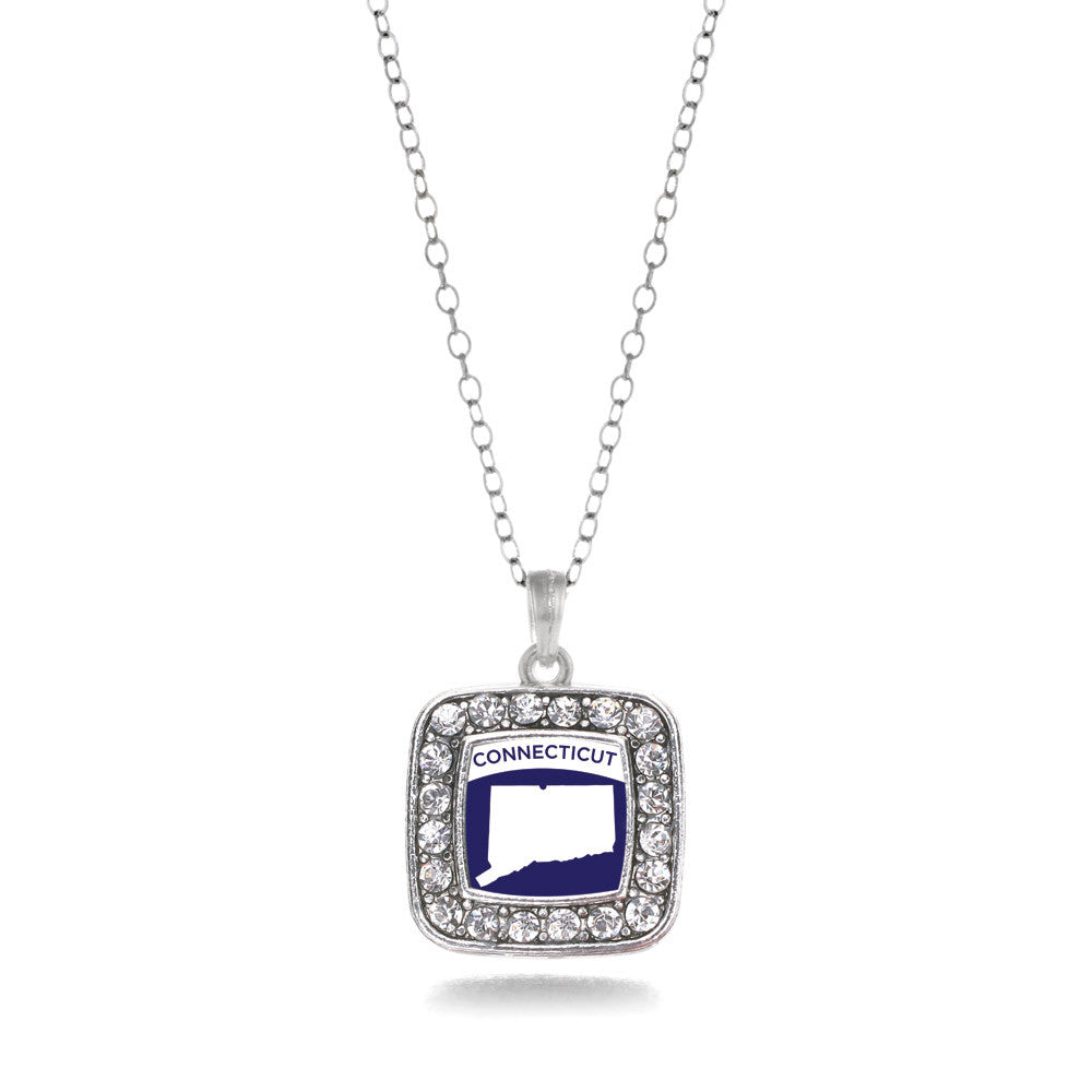 Connecticut Outline Square Charm
