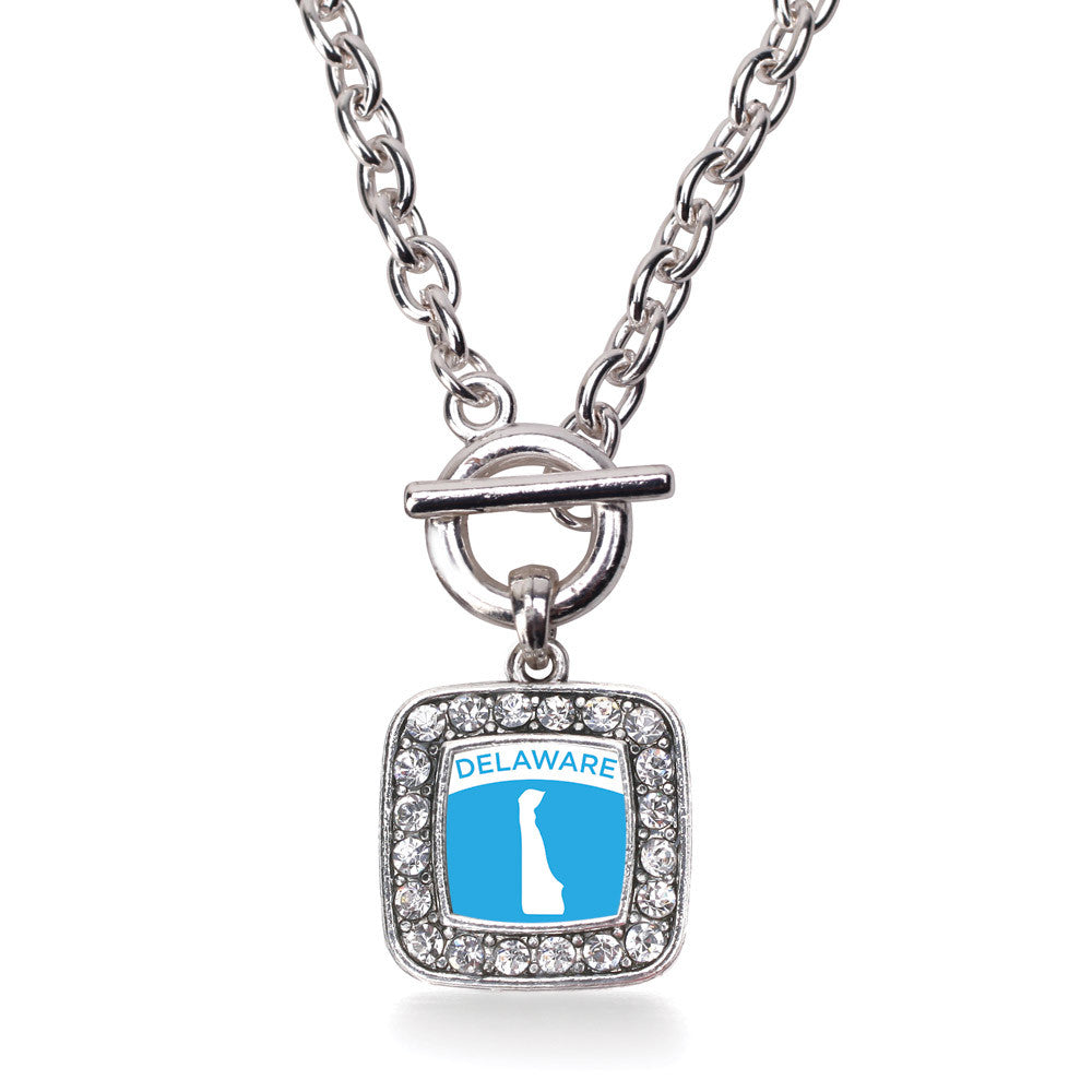 Delaware Outline Square Charm