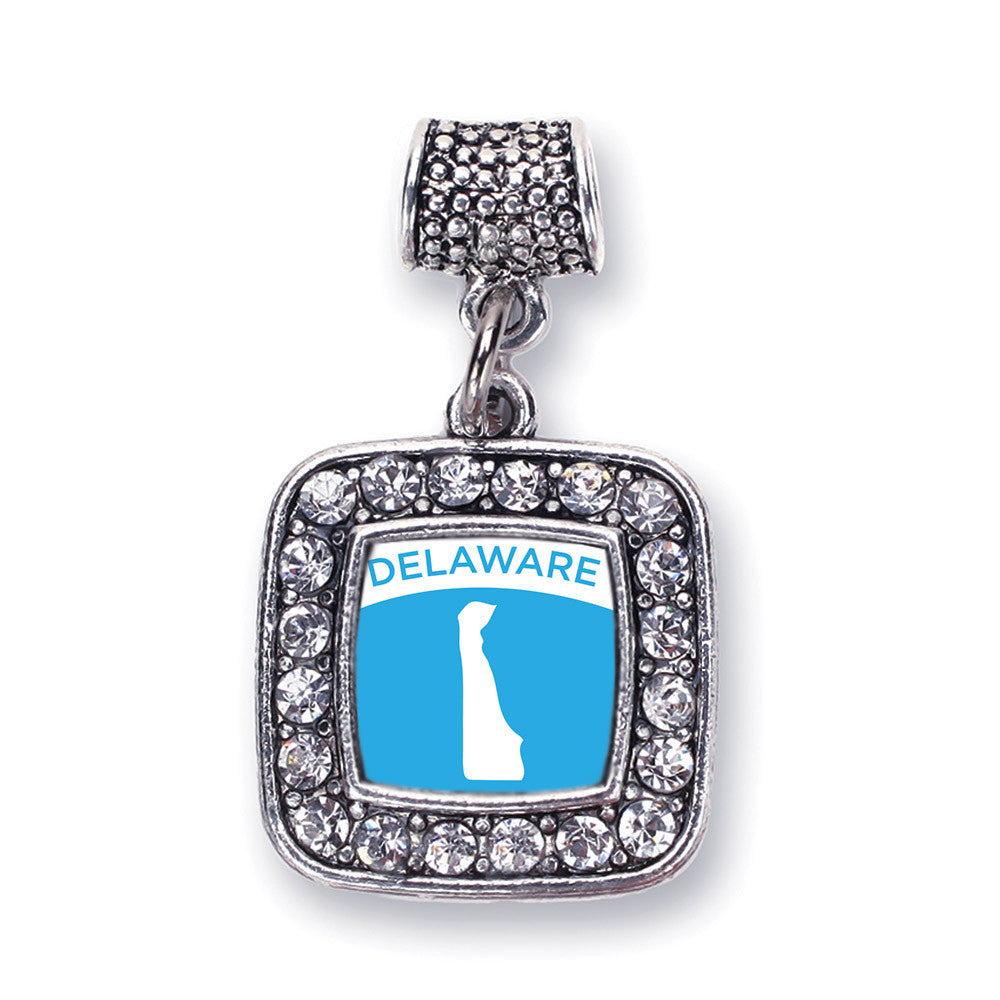 Delaware Outline Square Charm