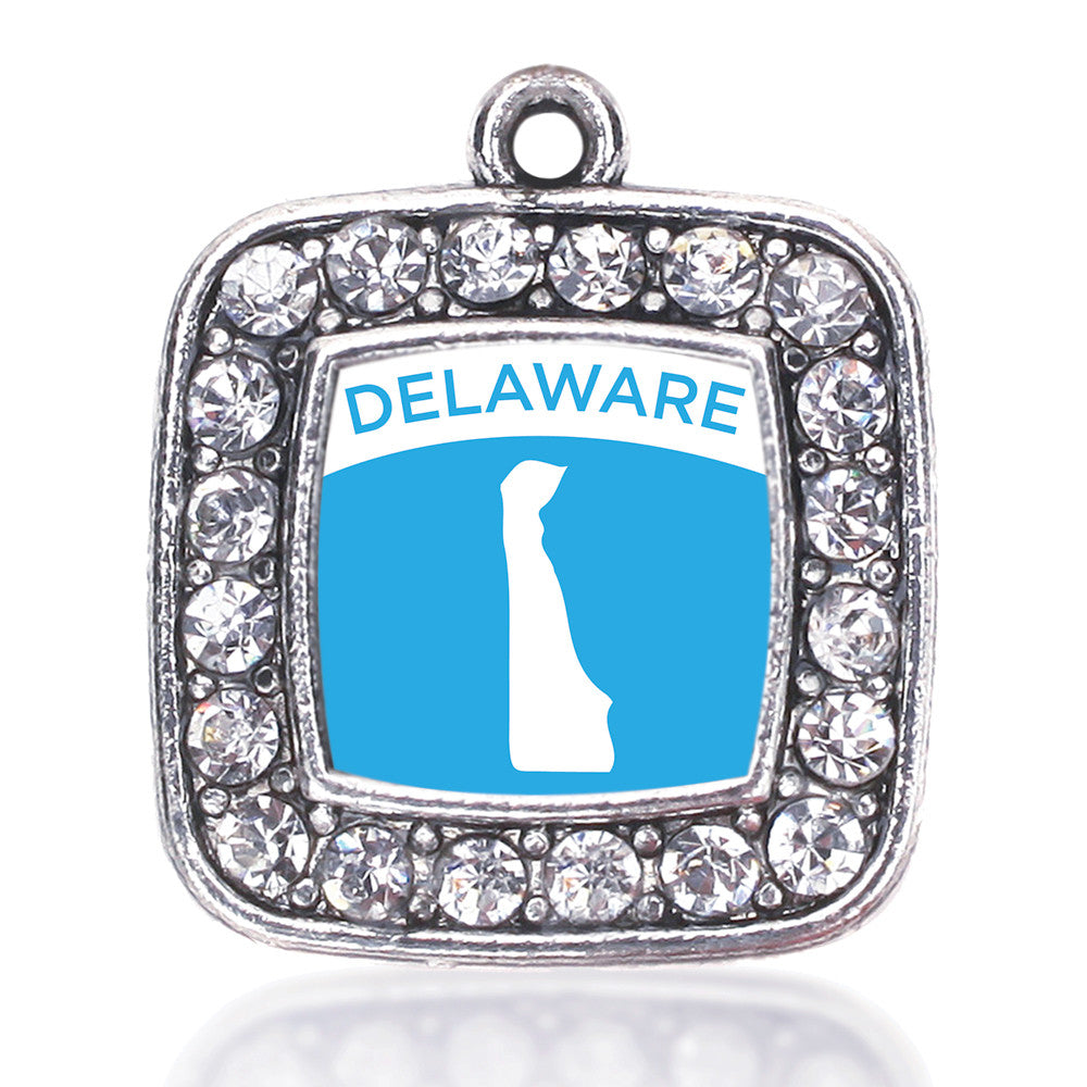Delaware Outline Square Charm