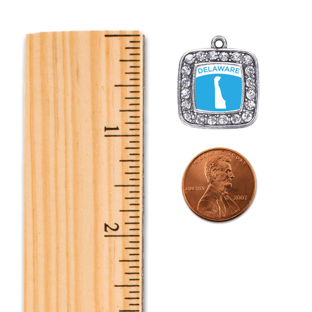 Delaware Outline Square Charm